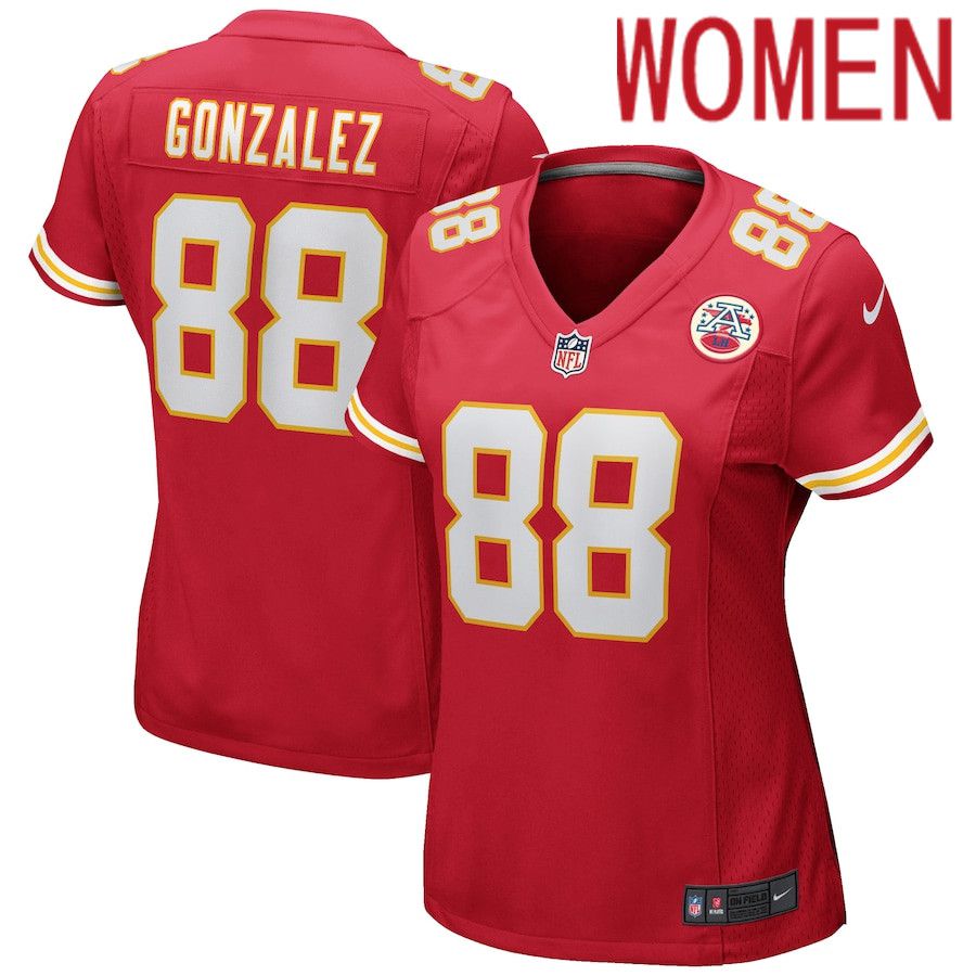 Women Kansas City Chiefs #88 Tony Gonzalez Nike Red Game Retired Player NFL Jersey